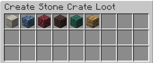 Create Stone Crate Loot