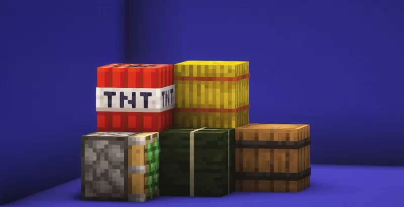 Sticky part of the piston, the TNT label and similar small details