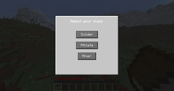 Class Select GUI.