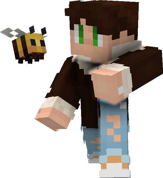 Bee with Player Render
