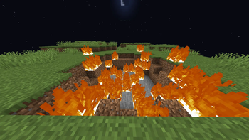 Default Minecraft Fire
