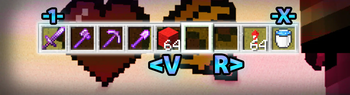 Scroll slot bar in minecraft