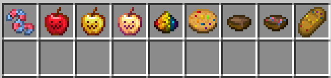 Currently Added Foods!