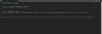 Example log output