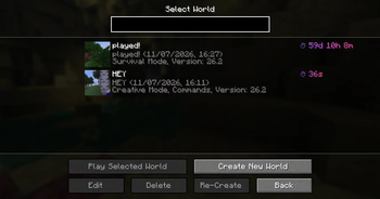 Playtime per World/Server