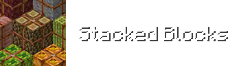 Stacked Blocks Logo (with text)