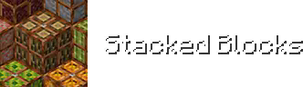 Stacked Blocks Logo (with text)