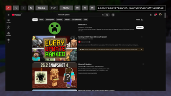 Main Menu Browser