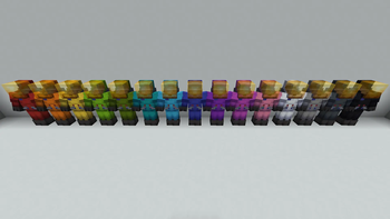 Dyed spacesuits