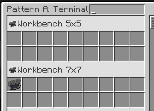 Pattern terminal workbench