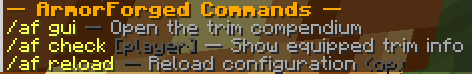 Armorforged Help