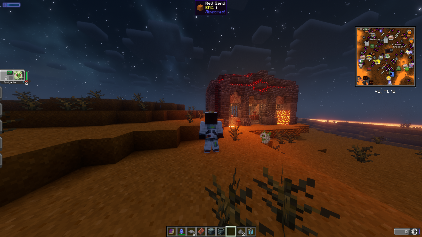 Pokemon Gym on Lava Ocean Planet