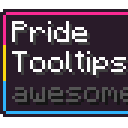 Pansexual Pride Flag Tooltip (Frame-only Alt-BG Tricolor Turned)