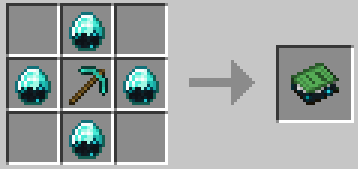 Crafting a corrupted Diamond Pickaxe