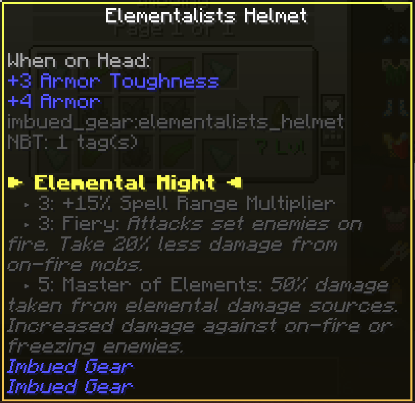 Elementalists Set Bonus