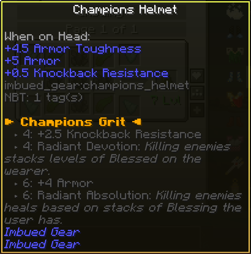 Champions Set Bonus