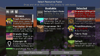 Resource packs