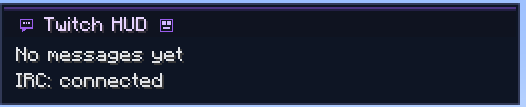 Twitch HUD Connected