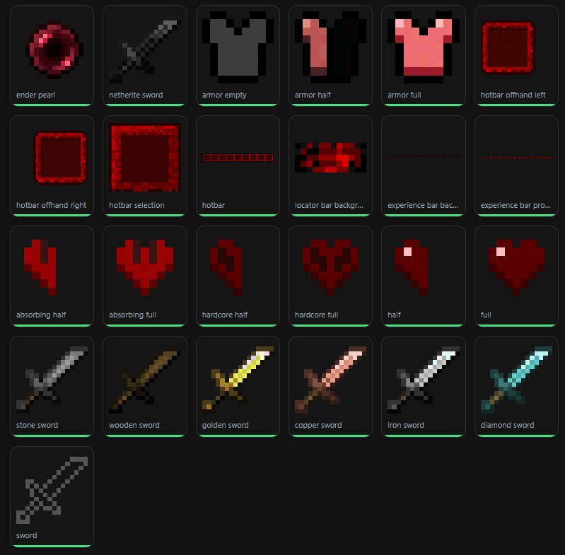 dark red pvp pack x16 — screenshot 1