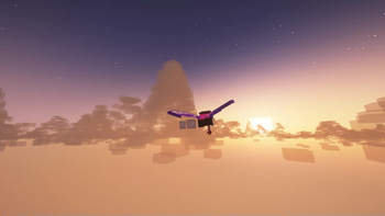 Flying with and Elytra in the new improved Clouds