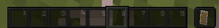 dark and numbered hotbar