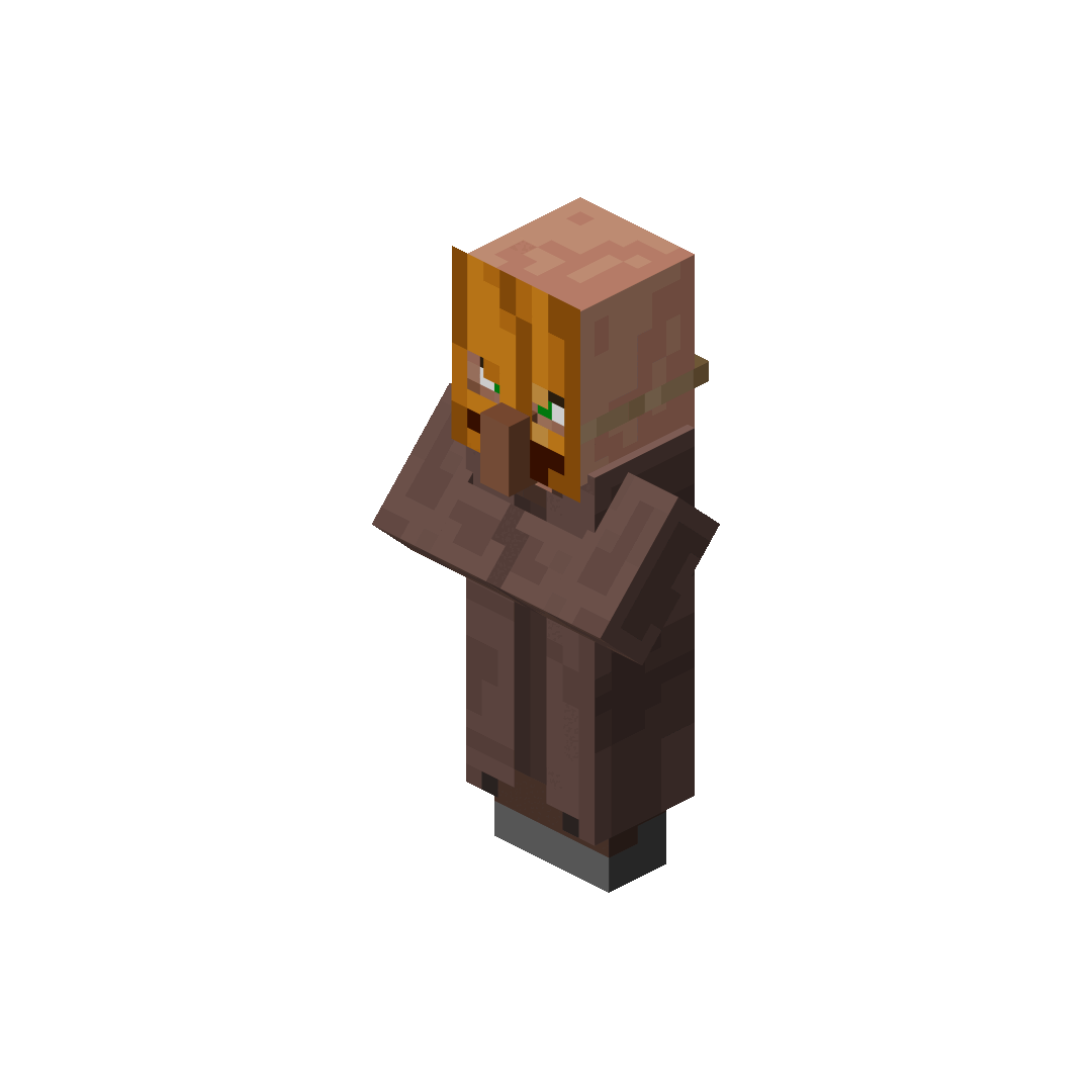 Villagers in Halloween costumes (Renders)