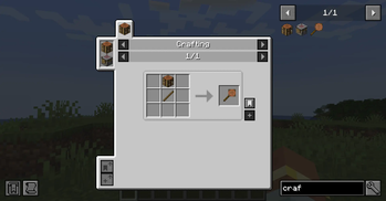 Crafting in a stick
