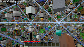 Explore randomly generated Skygrid worlds