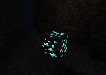 Glowing Diamond Ore