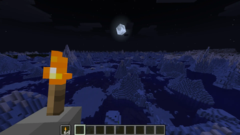 night ice peaks