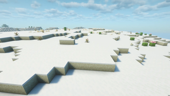 Snow Covering the Desert