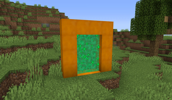 New Exploration portal, which is made out of Smooth Resin Blocks