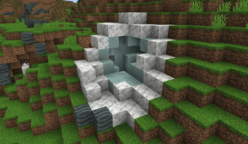 Slightly mined Moon Asteroid