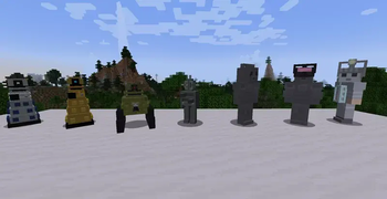 Most of the mobs in the mod