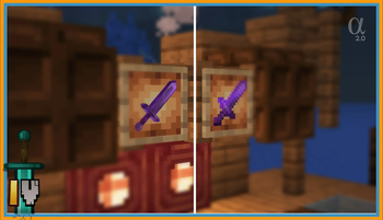 Netherite Sword side by side