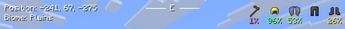 Screenshot of the HUD