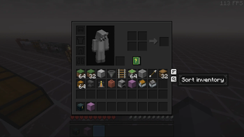 Inventory Sort Button: After