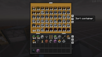 Chest Sort Button: After