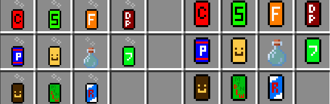 Carbonated and flat sodas