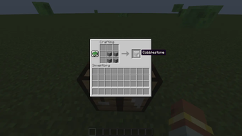 Andesite to cobblestone 