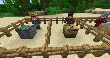 Miner and hunter with mod