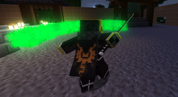 Custom sword swing particles