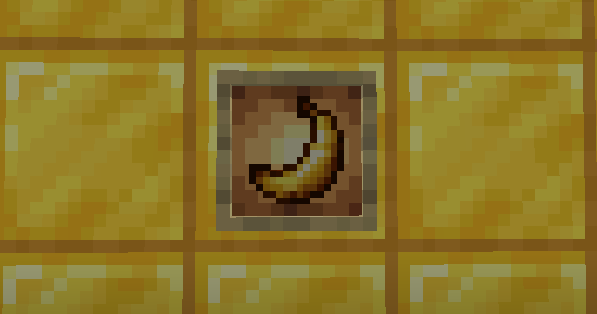 Golden Banana in a Glow Item Frame