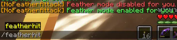 toggle command /featherhit