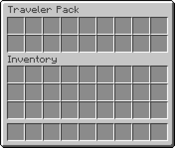Traveler Pack Storage