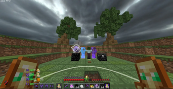 Custom optifine sky with Old enchant glint