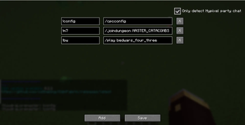 Config Screen