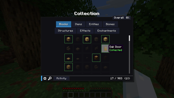 Item descriptions when collected