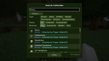 Search Menu with Filters