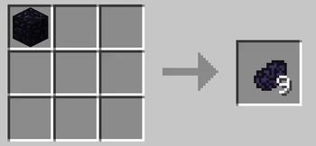 Obsidian shard crafting recipe
